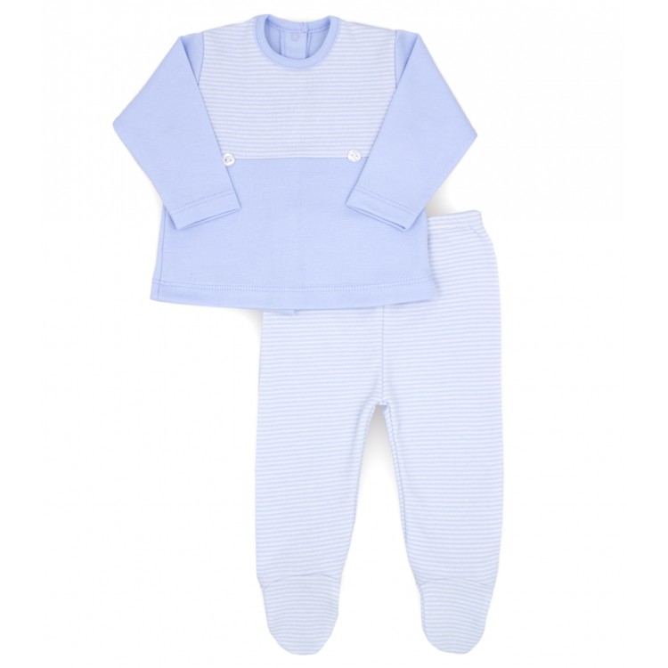 Pijama dos piezas azul bebé