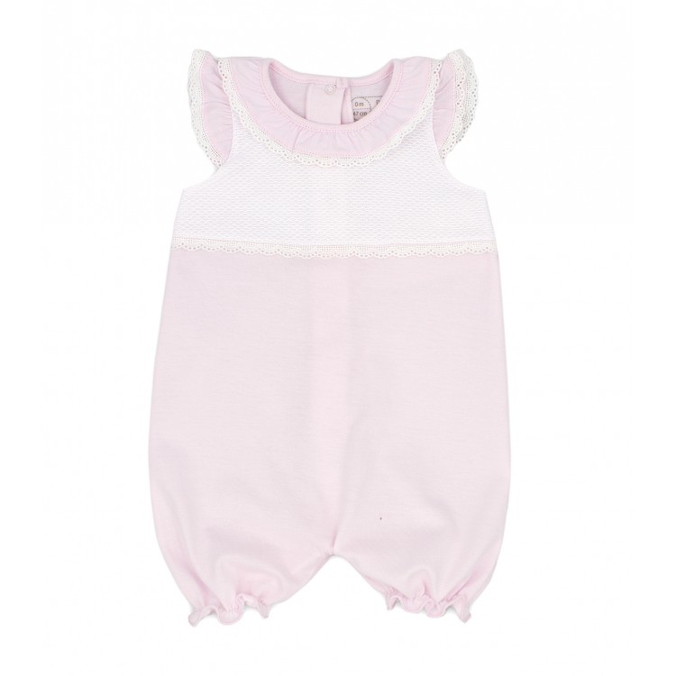 Pelele rosa rosa algodón