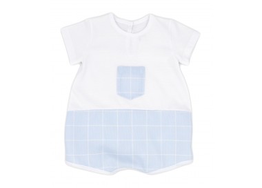 pelele de cuadros con bolsillo