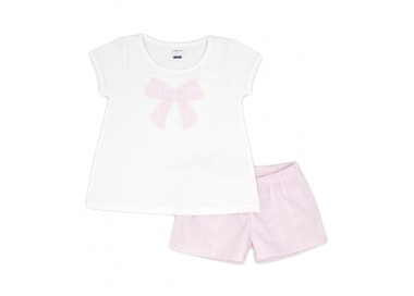 conjunto niña con lazo