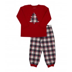 Pijama infantil invierno rojo vesubio