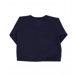 Chaqueta de punto azul marino