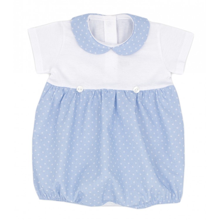 Pelele de manga corta con estrellitas