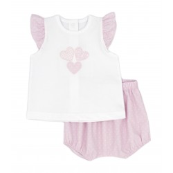 conjunto rosa de bebé