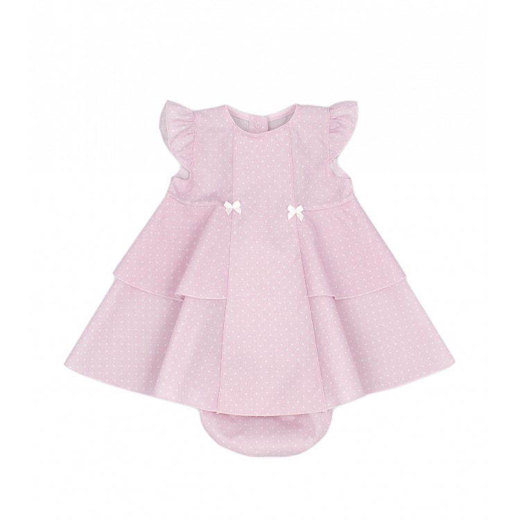 Vestido con braguita rosa bebé Vestido con braguita rosa bebé