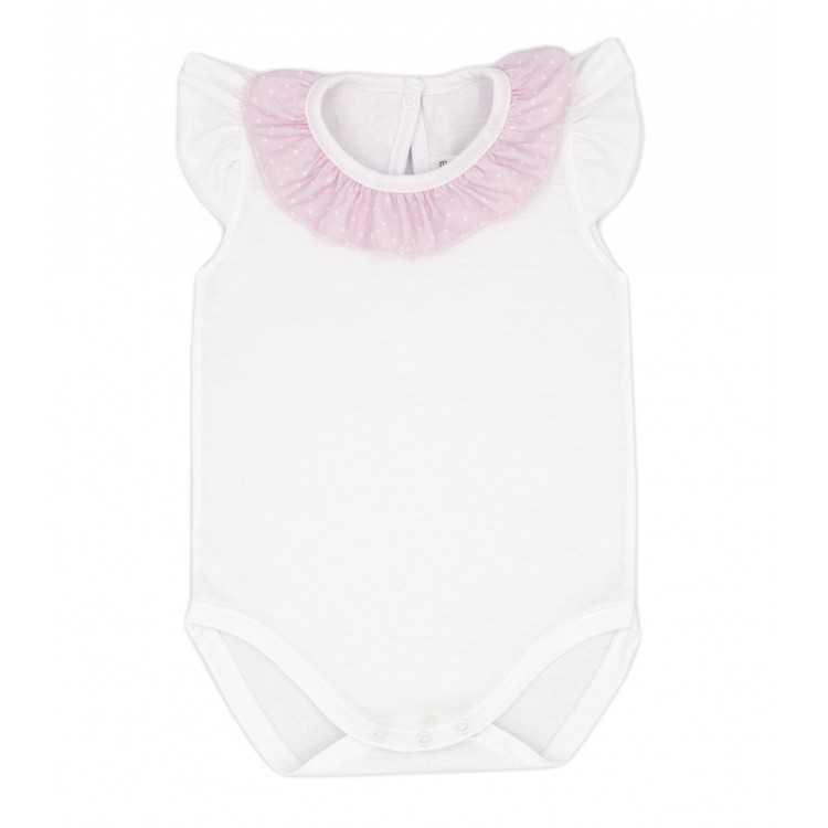 Body con cuello y mangas volantes Beethoven (4221S22) Body con cuello y mangas volantes Beethoven (4221S22)