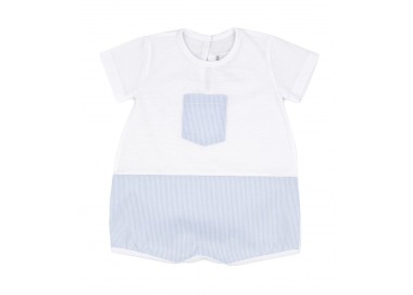 pelele celeste con bolsillo