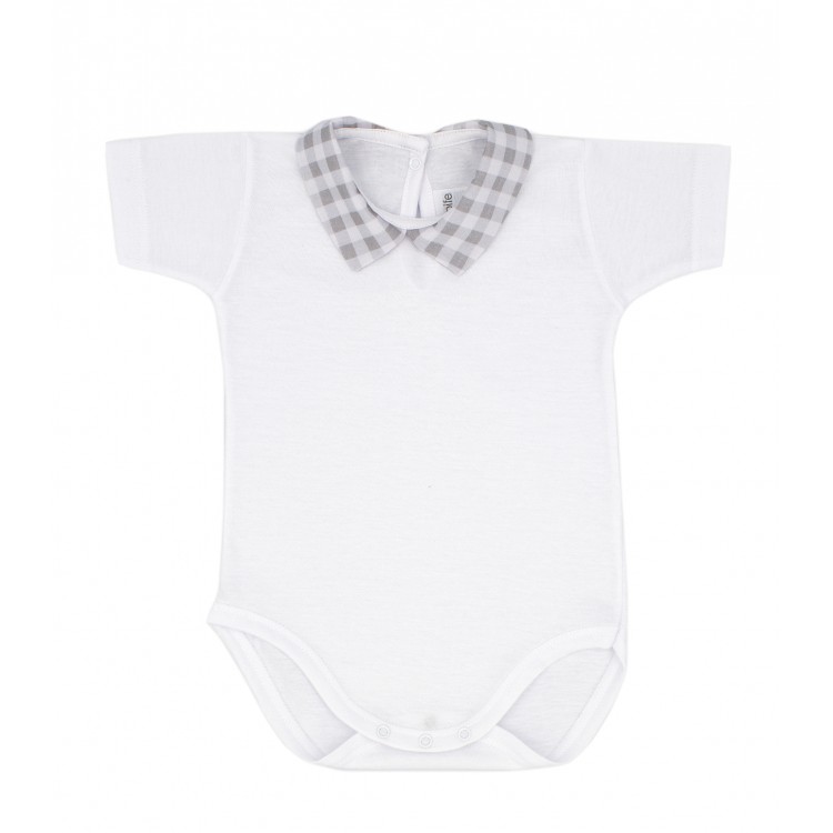 Body manga corta y cuello bebé Mozart (4720S22)