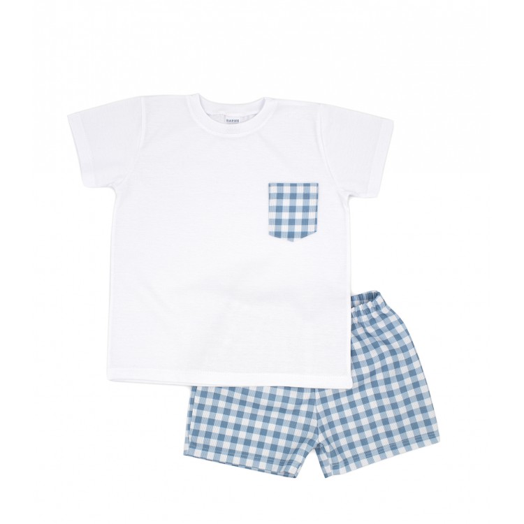 Conjunto cuadro vichy niño