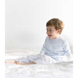 Pijama infantil algodón cuadro vichy