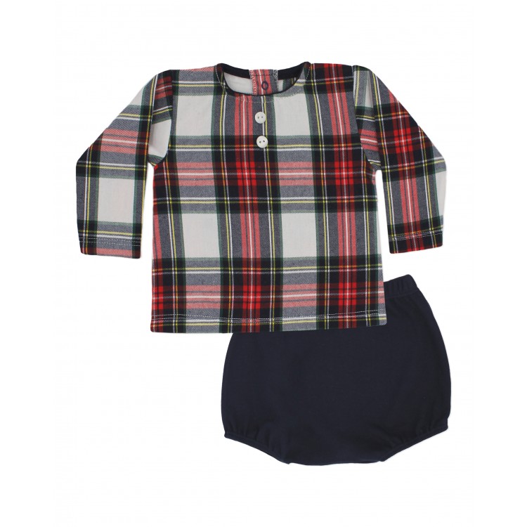 Conjunto blusa y bombacho de bebé Tomillo (5818W22) Conjunto blusa y bombacho de bebé Tomillo (5818W22)