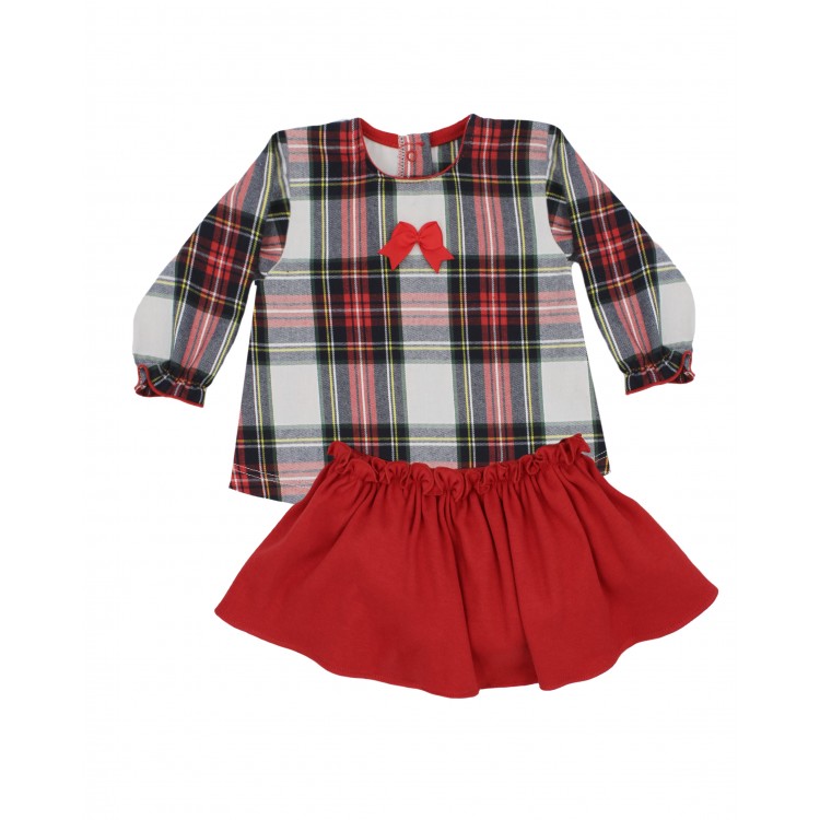 Conjunto blusa y falda de bebé Tomillo (5819W22) Conjunto blusa y falda de bebé Tomillo (5819W22)