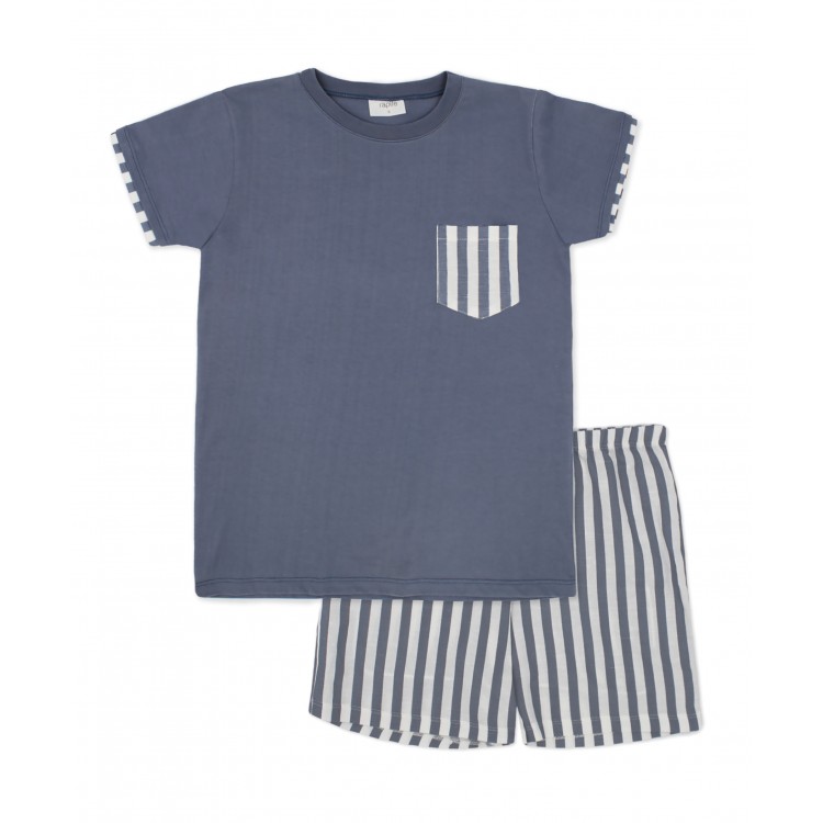 Pijama ni�o comuni�n indigo (5392_13)) Pijama ni�o comuni�n indigo (5392_13))