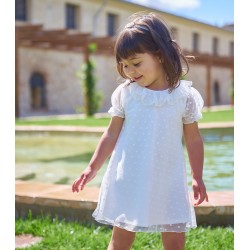 Vestido de ceremonia blanco bebé