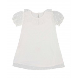Vestido de ceremonia blanco bebé