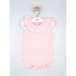 Body con cuello volante niña verano