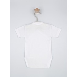 Body de bebé algodón cruzado manga corta