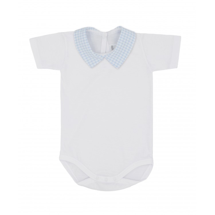 Body manga corta cuello vichy Body manga corta cuello vichy