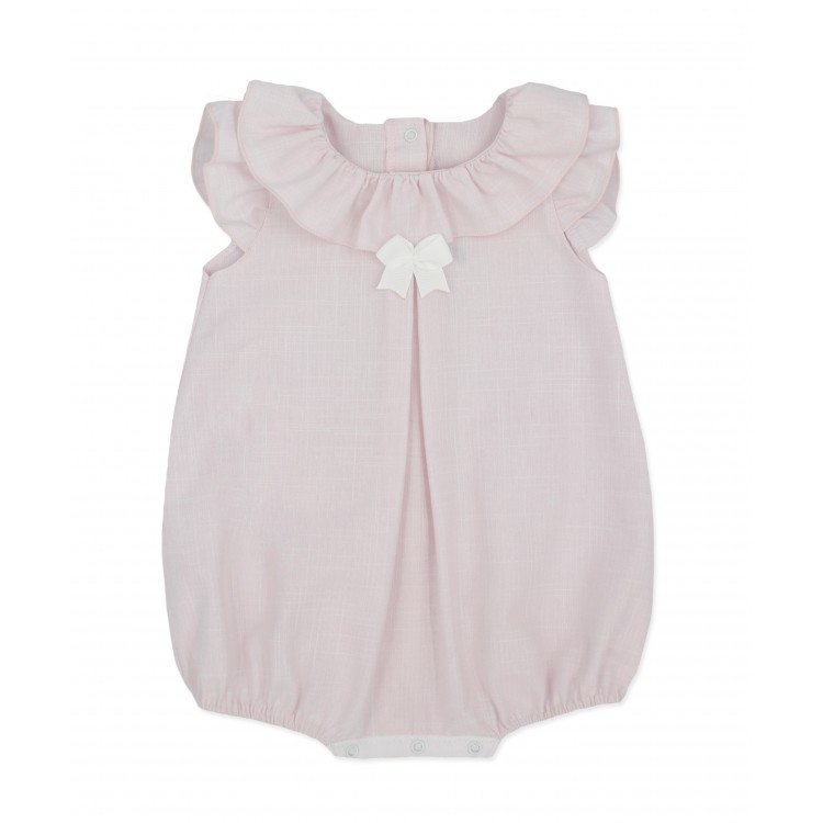 Pelele corto Begonia en voile flamé rosa (4207S23) Pelele corto Begonia en voile flamé rosa (4207S23)