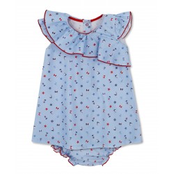 Vestido estampado marinero verano niña