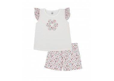 conjunto infantil floral