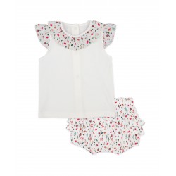 conjunto verano infantil floral