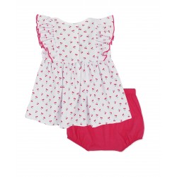 top y bombacho estampado cherry