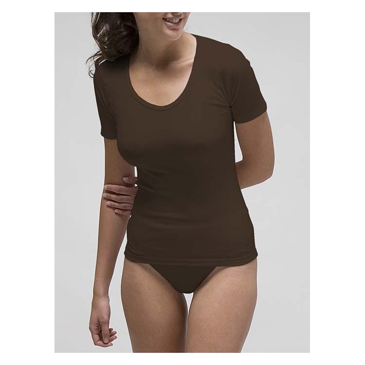 Basic women´s short sleeve t-shirt in spandex cotton. Basic women´s short sleeve t-shirt in spandex cotton.
