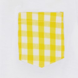 Conjunto camiseta y bombacho vichy amarillo Margarita (4814S23)