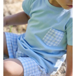 Conjunto cuadros azules