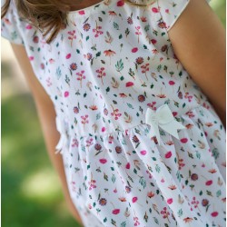 Vestido flores infantil