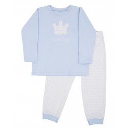 Pijama niño bordado "Little King"