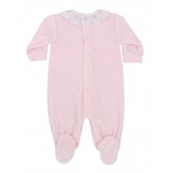 Set pelele y manta velour bordado