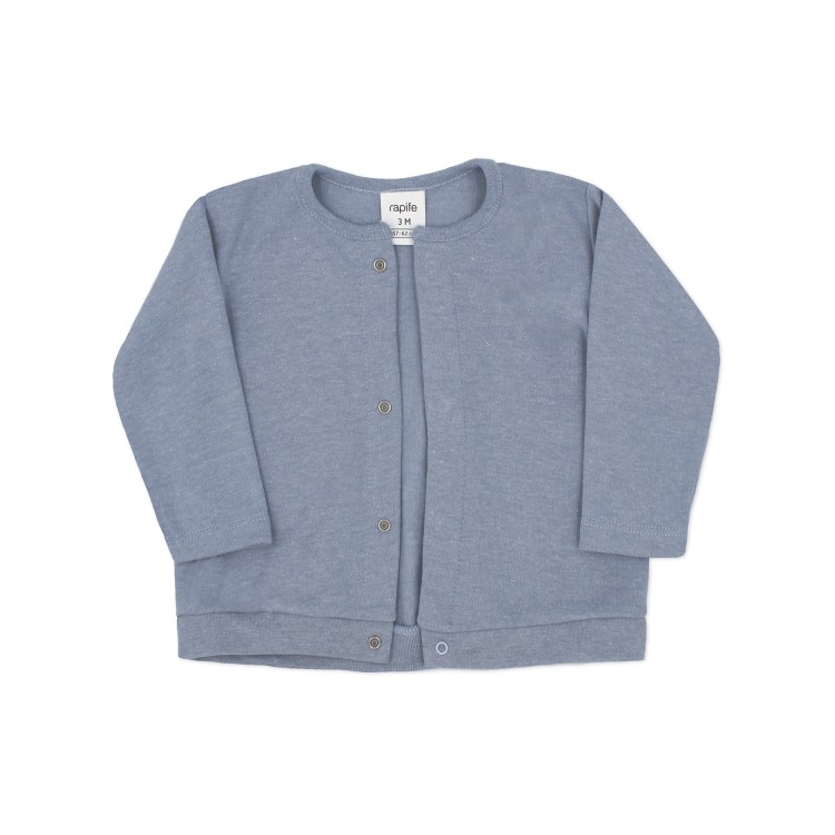 Cardigan bebé azul jaspeado Cardigan bebé azul jaspeado