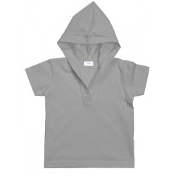 Unisex short sleeve hooded t-shirt.