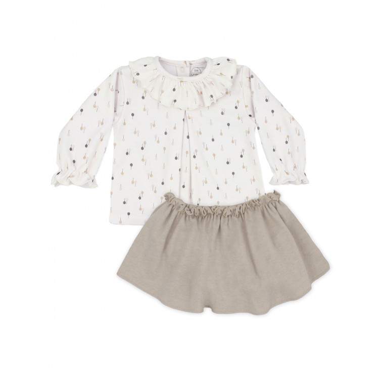 Conjunto 2 prendas niña falda y blusa Conjunto 2 prendas niña falda y blusa