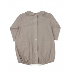 Ranita estampada espiga marrón chocolate