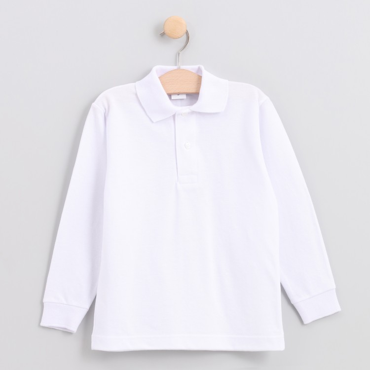 Long sleeve polo shirt 100% Cotton Long sleeve polo shirt 100% Cotton