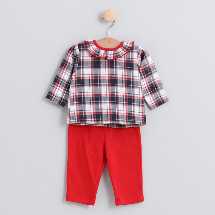Conjunto dos piezas pantalón largo rojo invierno Vesubio Conjunto dos piezas pantalón largo rojo invierno Vesubio
