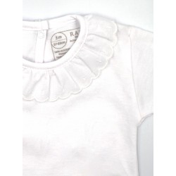 Body cuello batista manga corta bebé