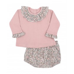 Conjunto invierno rosa bebé