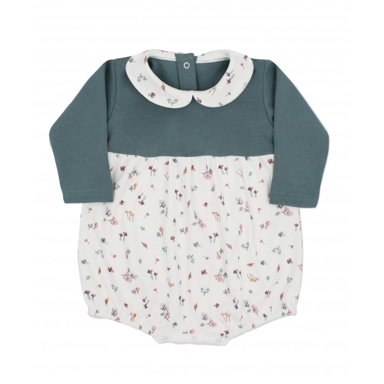 Pelele unisex de punto verde Pelele unisex de punto verde