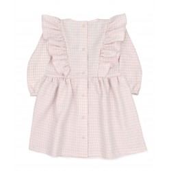 Vestido bebé rosa invierno