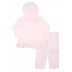 Chandal con capucha niña rosa