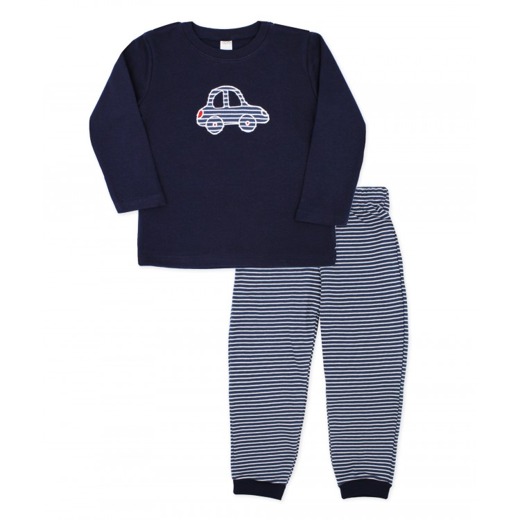 Pijama invierno rayas celeste Pijama invierno rayas celeste