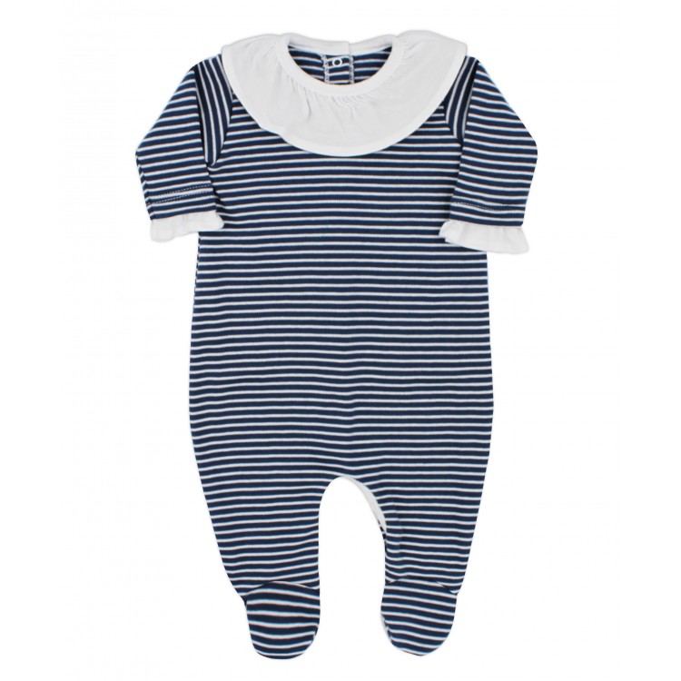Pelele algodón niña rayas