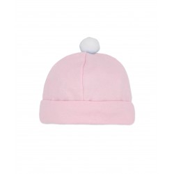 Gorro rosa pompón