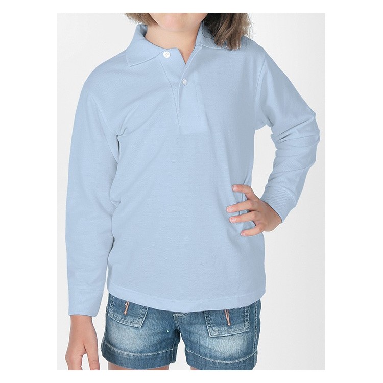Polo infantil manga larga. Polo infantil manga larga.