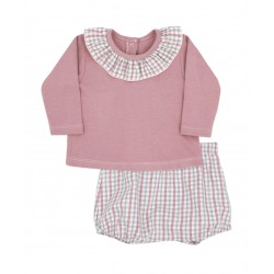 Conjunto bebé niña vichy