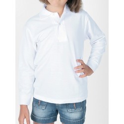 Long sleeve polo shirt 100% Cotton